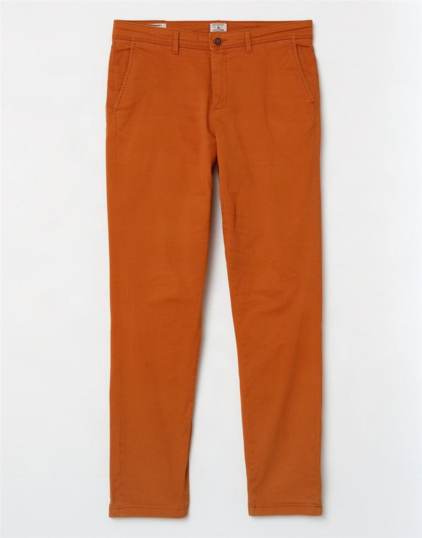 Calça masculina Jack & Jones Marco Slim Chino W33 L32 laranja