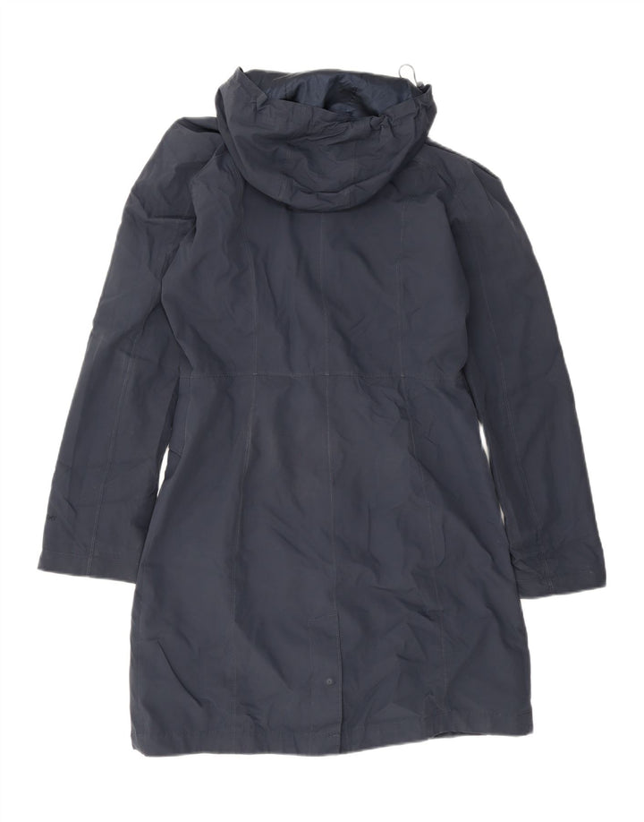 Capa de chuva feminina com capuz The North Face UK 14 poliéster azul marinho médio