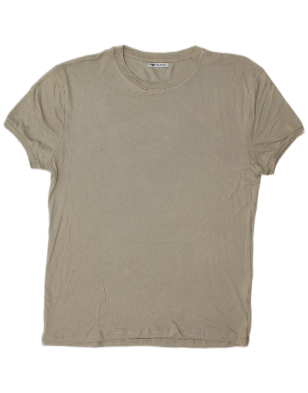 Zara Camiseta masculina grande viscose cinza