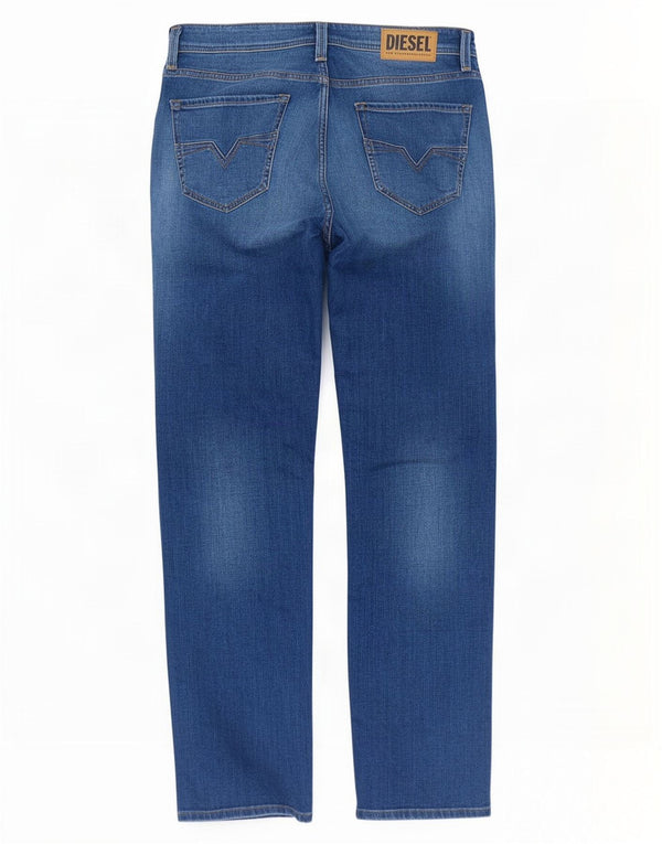Diesel Mens Larkee Regular Fit Jeans Reto W34 L34 Azul Algodão