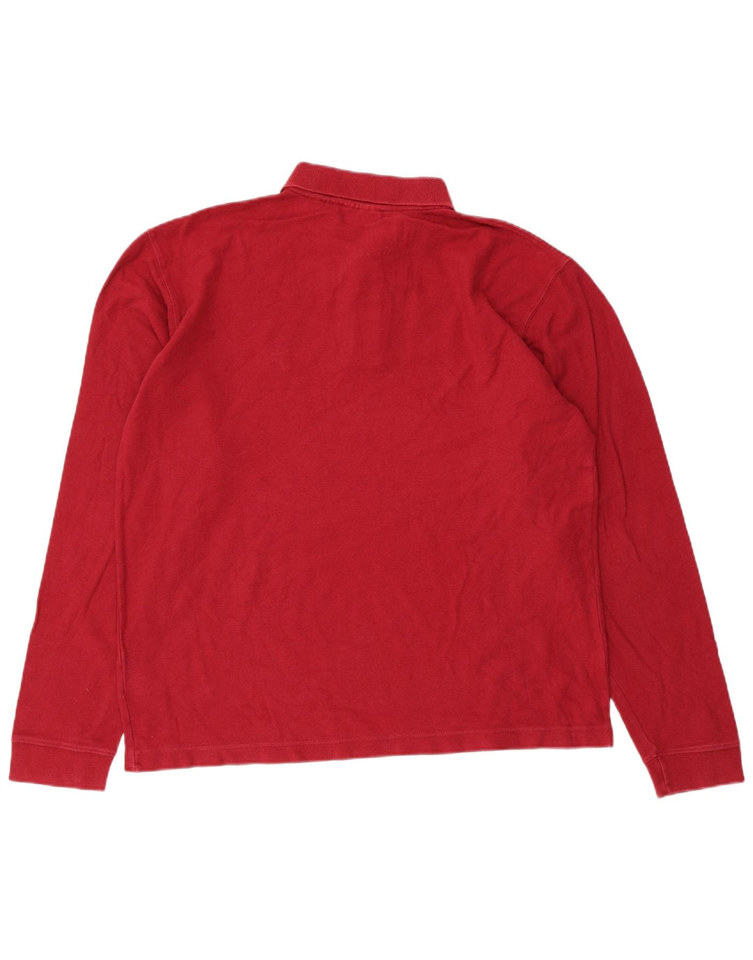 Camisa polo masculina Fila de manga comprida grande vermelha