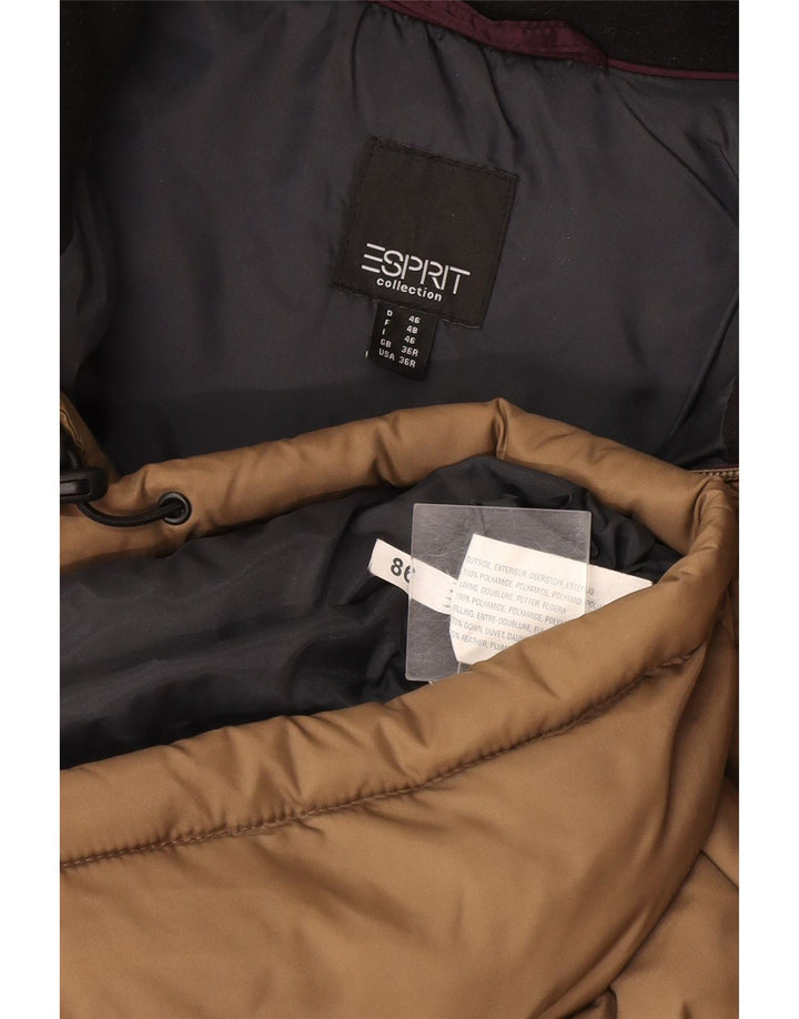 Jaqueta masculina Esprit Loose Fit acolchoada UK 36 pequena poliamida bege