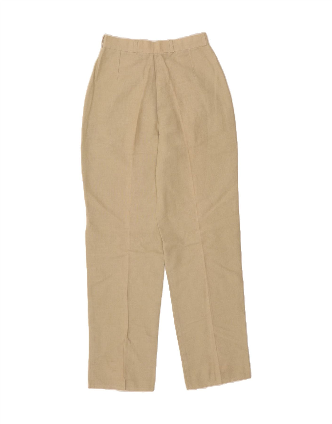 VINTAGE Womens Pegged Chino Trousers W25 L30 Beige Linen Vintage Vintage and Second-Hand Vintage from Messina Hembry 