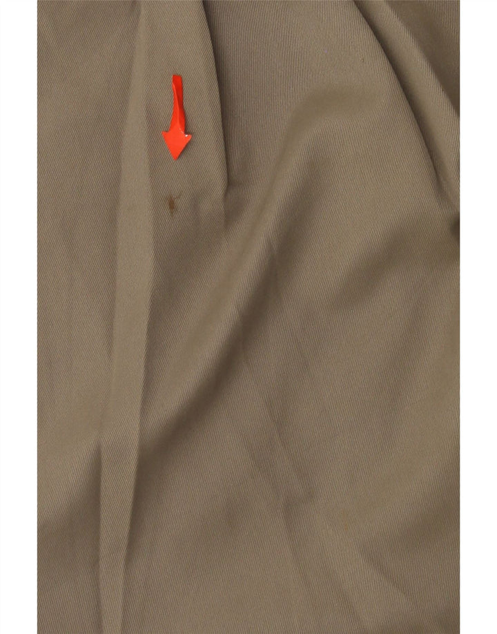 Izod Mens Chino Shorts W36 Grande Poliéster Cáqui