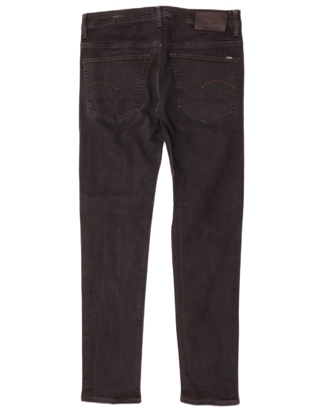 G-Star Masculino 3301 Slim Jeans W34 L34 Algodão Preto