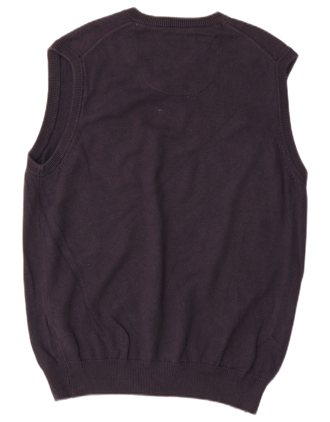 Regata masculina Marks & Spencer Blue Harbour Vest de algodão azul marinho médio