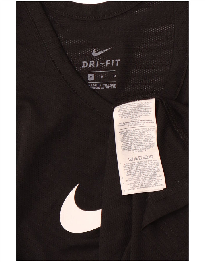 NIKE Mens Dri Fit Graphic Vest Top Médio Preto Poliéster Esportes