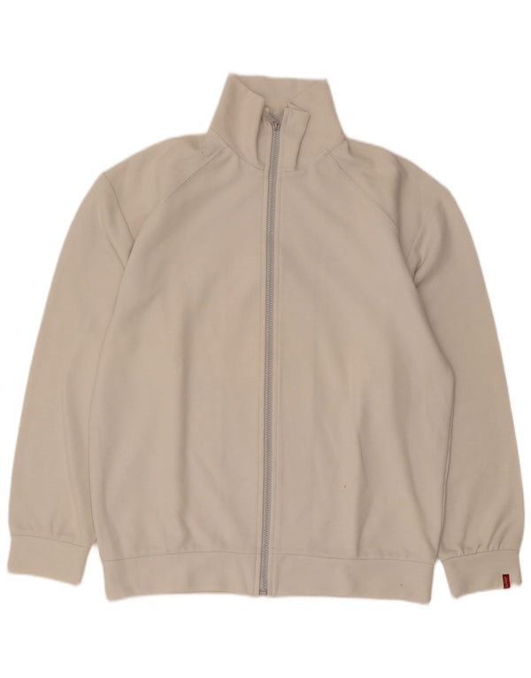 Jaqueta masculina de agasalho Levi's de algodão branco médio