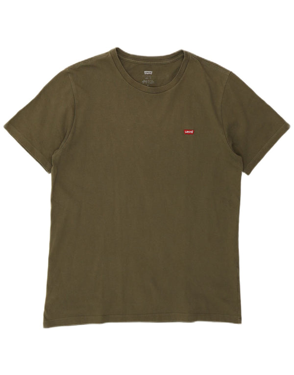 Camiseta gráfica masculina Levi's Top médio cáqui