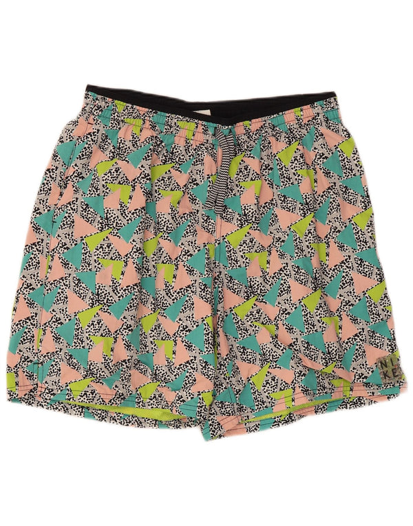 Shorts de natação masculino Nike grande poliamida geométrica multicolorida