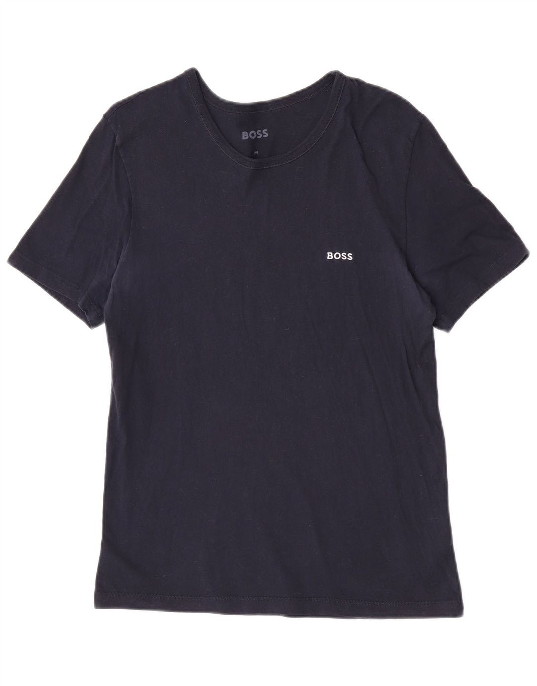 Camiseta masculina Hugo Boss Top médio algodão azul marinho