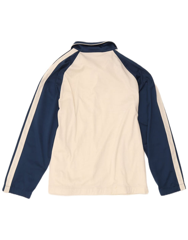 Asics Womens Tracksuit Top Jacket UK 18 XL branco colorblock