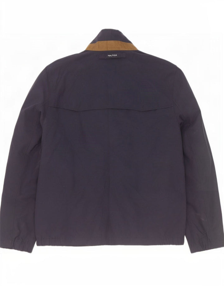 Jaqueta bomber masculina Nautica UK 40 grande poliéster azul marinho