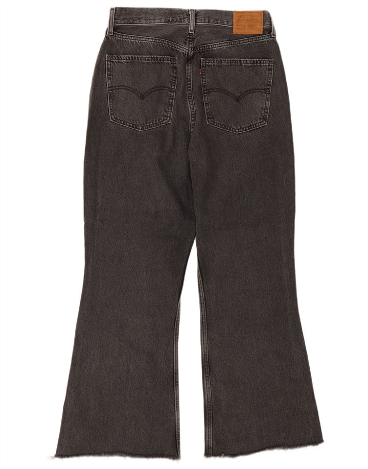 Calça jeans feminina Levi's cintura alta larga W30 L26 algodão cinza