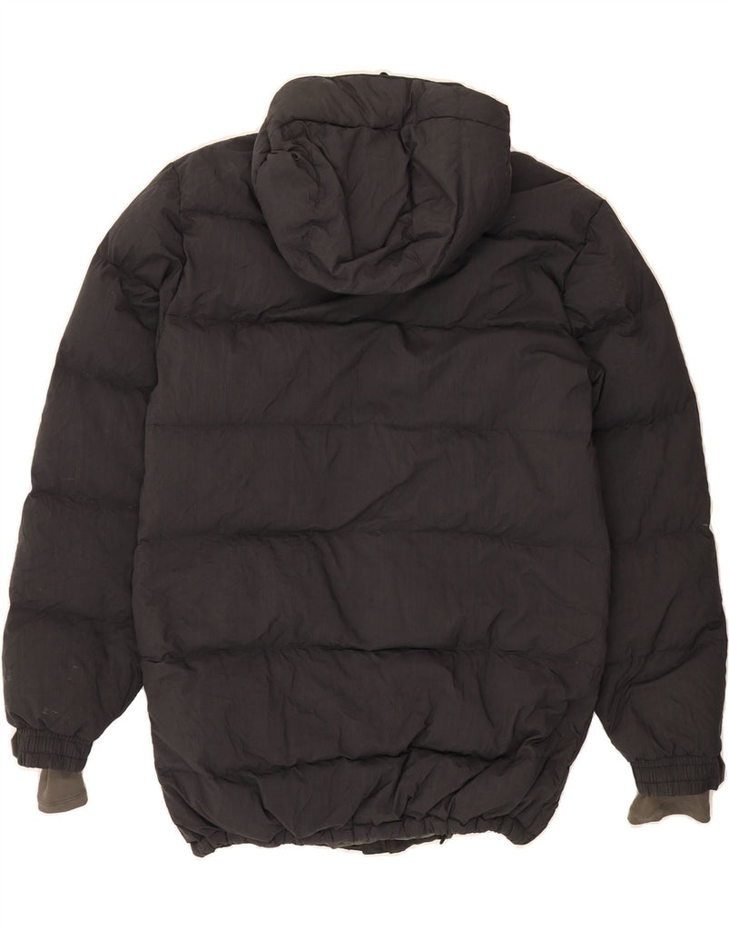 NIKE Mens Hooded Padded Jacket UK 36 Small Grey Polyamide Vintage Nike and Second-Hand Nike from Messina Hembry 