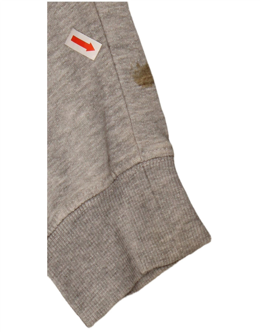 KAPPA moletom masculino jumper médio cinza algodão