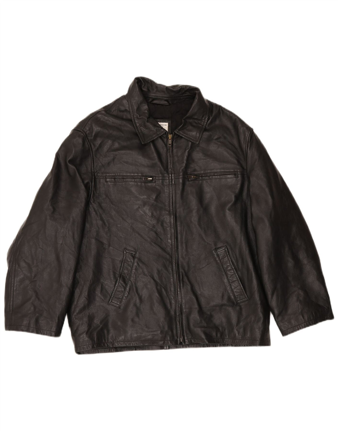 Jaqueta masculina de couro Free Heron CONBIPEL IT 50 grande couro preto