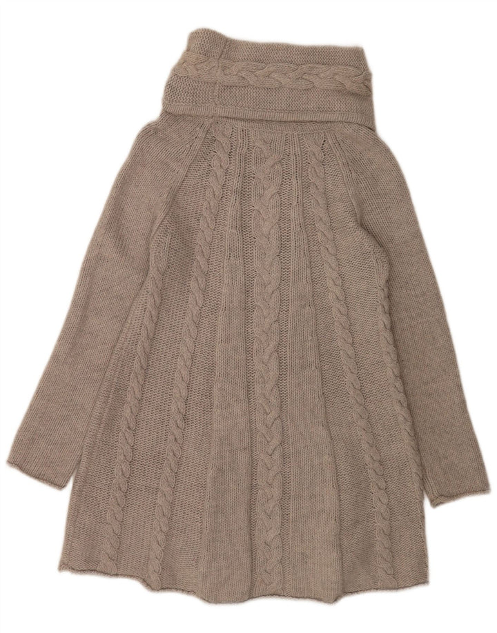 Suéter feminino Marks & Spencer com gola redonda Reino Unido 12 cinza médio acrílico
