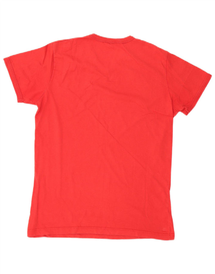 Camiseta feminina Guess com estampa gráfica UK 14 grande vermelha
