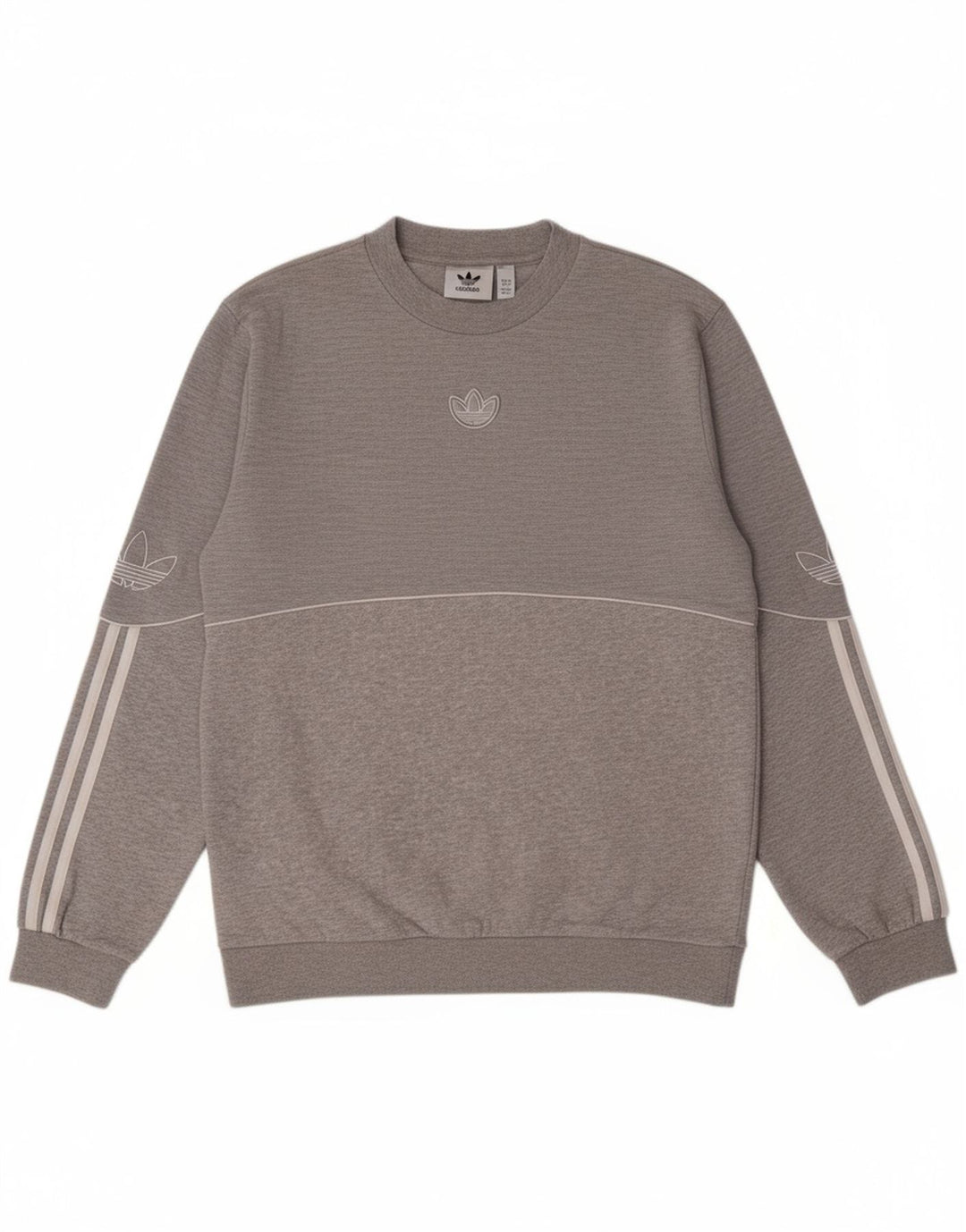 ADIDAS Mens Sweatshirt Jumper XS Algodão Cinzento