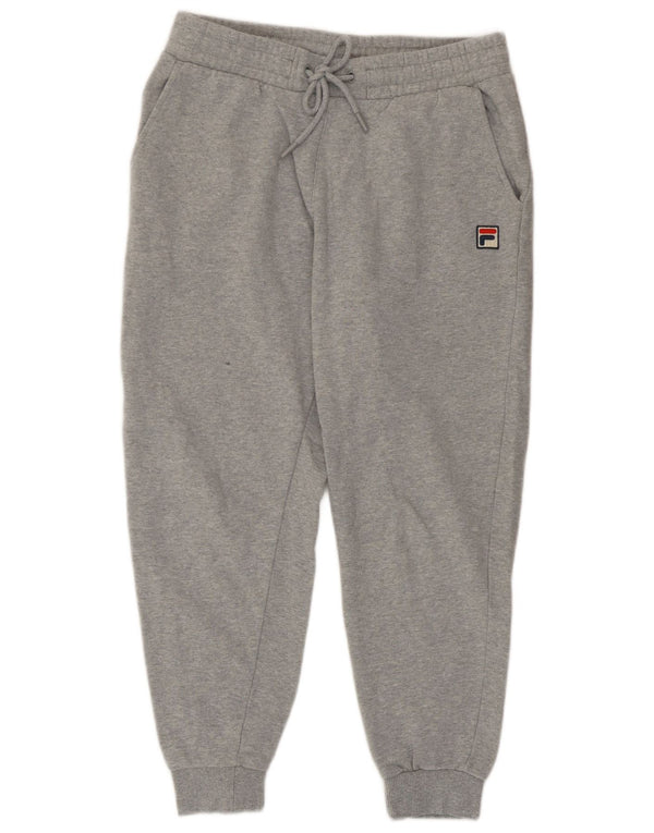 Calça de treino masculina Fila joggers pequeno algodão cinza