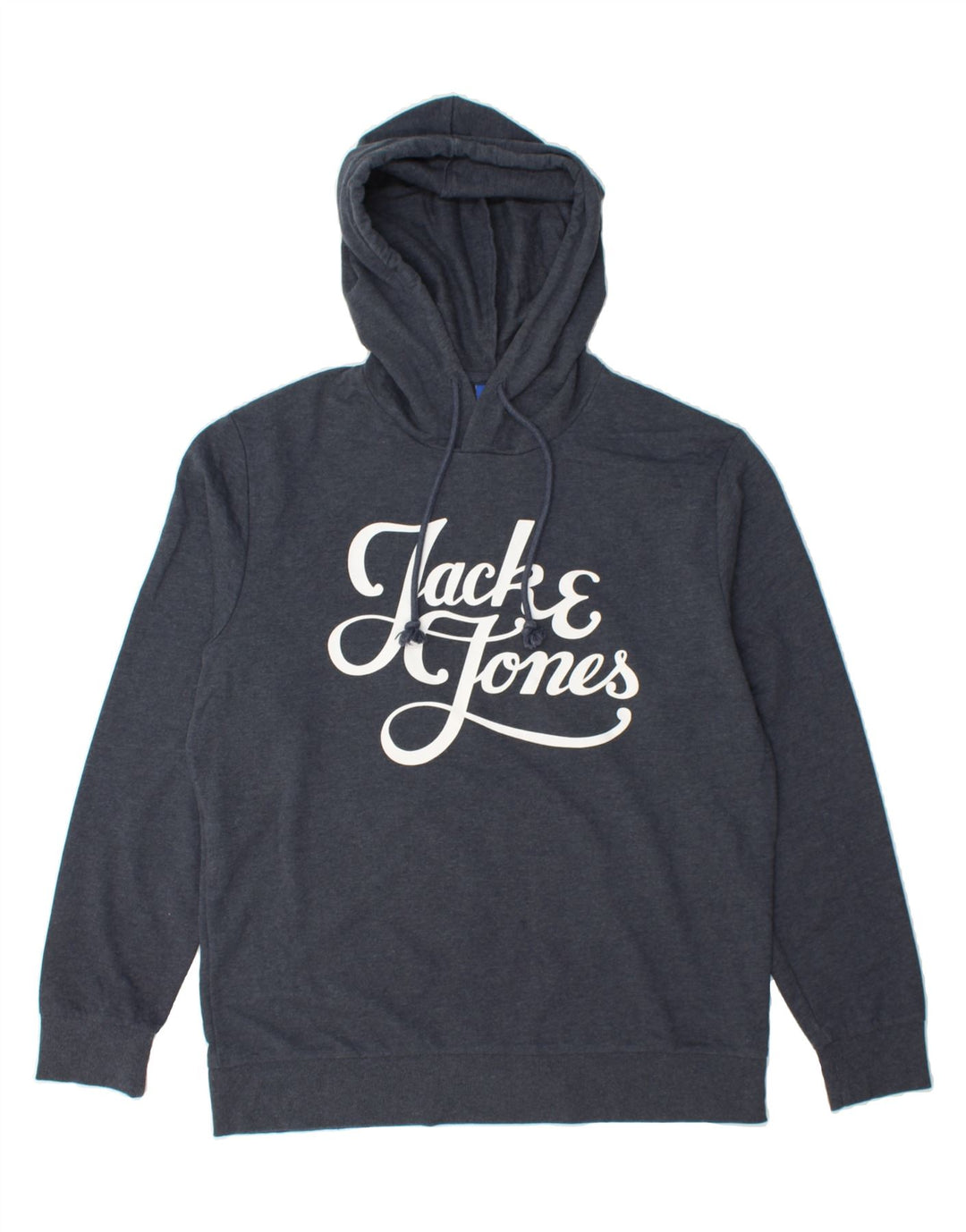 JACK & JONES Mens Graphic Hoodie Jumper XL Grey Cotton Vintage Jack & Jones and Second-Hand Jack & Jones from Messina Hembry 