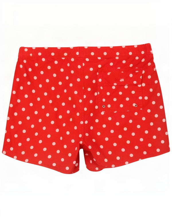 Shorts de natação feminino French Connection UK 16 grandes bolinhas vermelhas