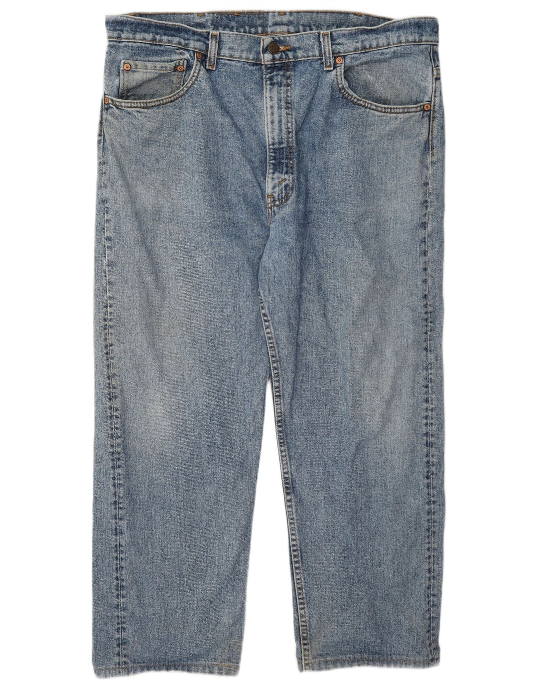 Levi's Masculino 505 Straight Jeans W40 L26 Azul Algodão