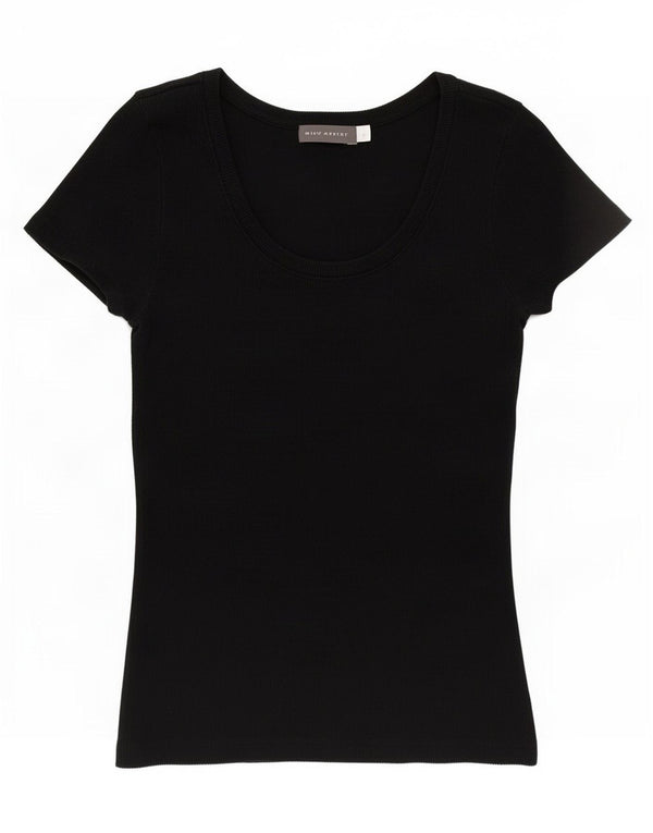 Camiseta feminina MINT VELVET UK 8 pequena preta