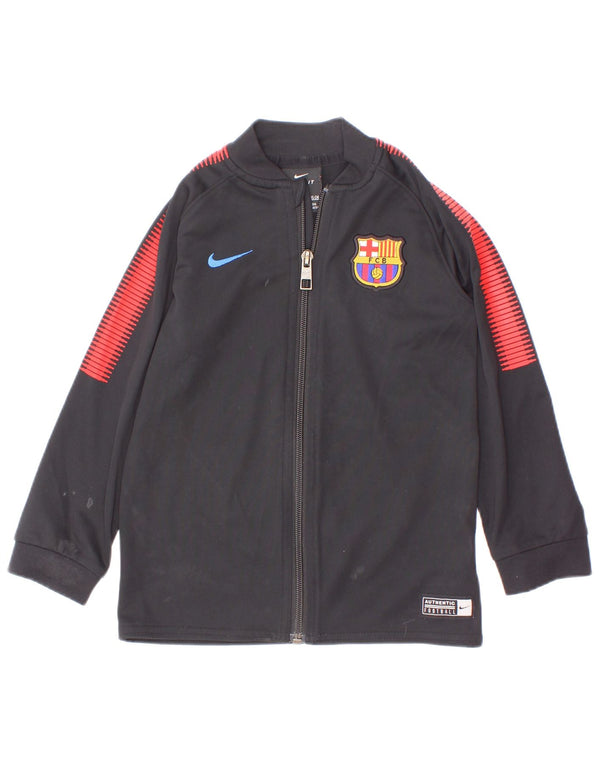 Jaqueta Nike Boys FCB Graphic Tracksuit Top 2-3 anos Preto Colorblock