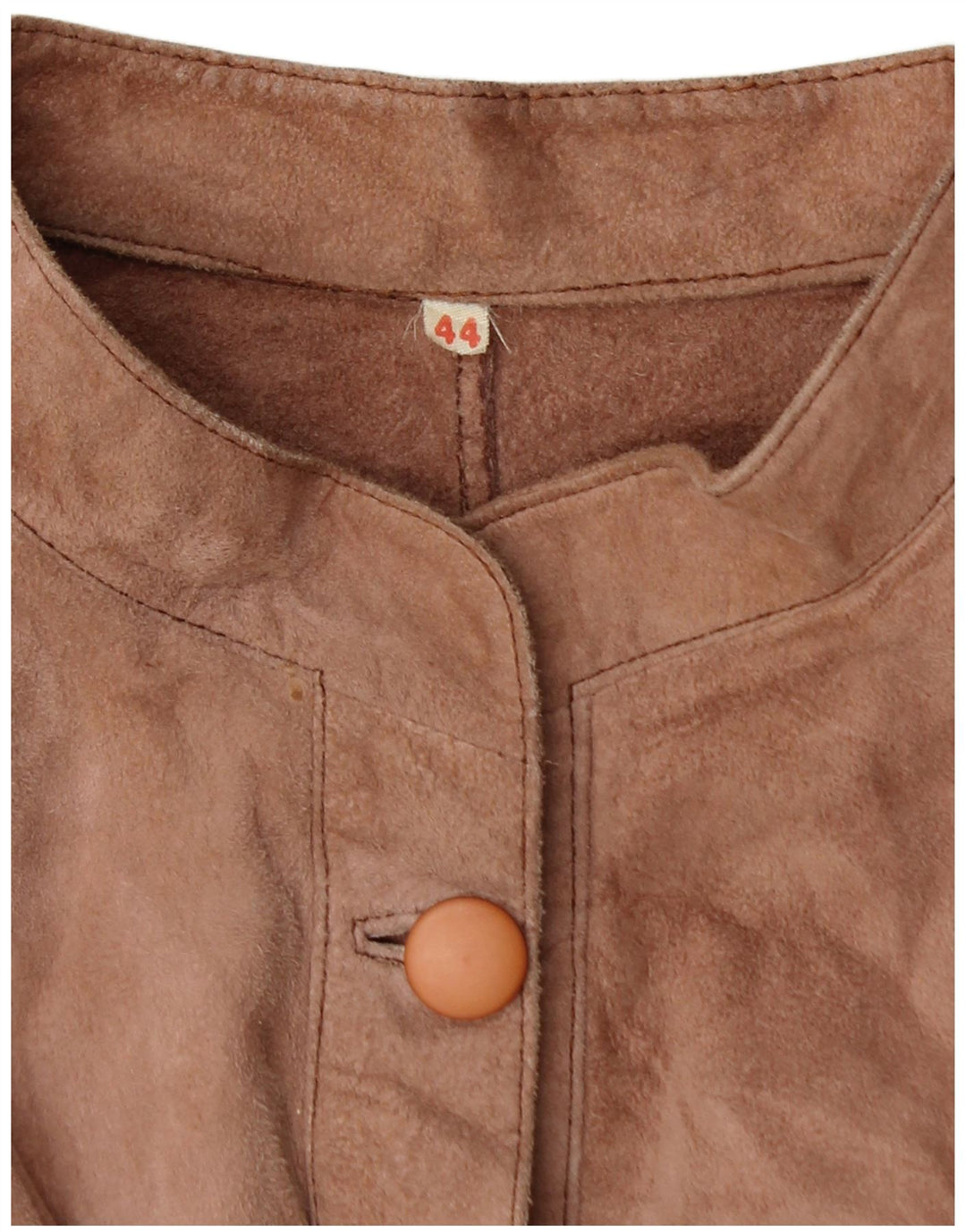 Blusa feminina VINTAGE camurça camurça EU 44 XL marrom