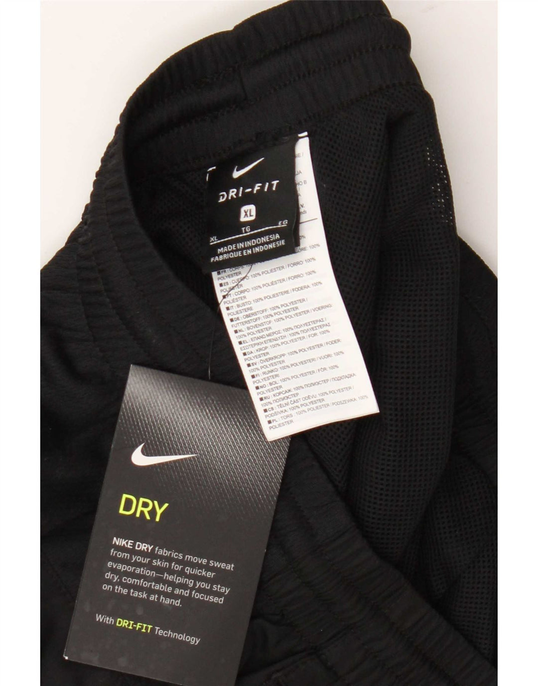 Nike Mens Dri Fit Calças de treino Joggers XL Preto Poliéster