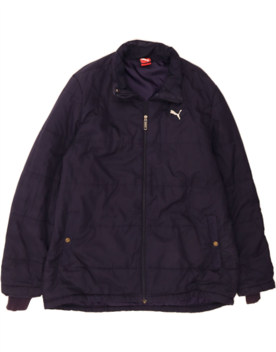 PUMA Mens Padded Jacket UK 42 XL Navy Blue Vintage Puma and Second-Hand Puma from Messina Hembry 