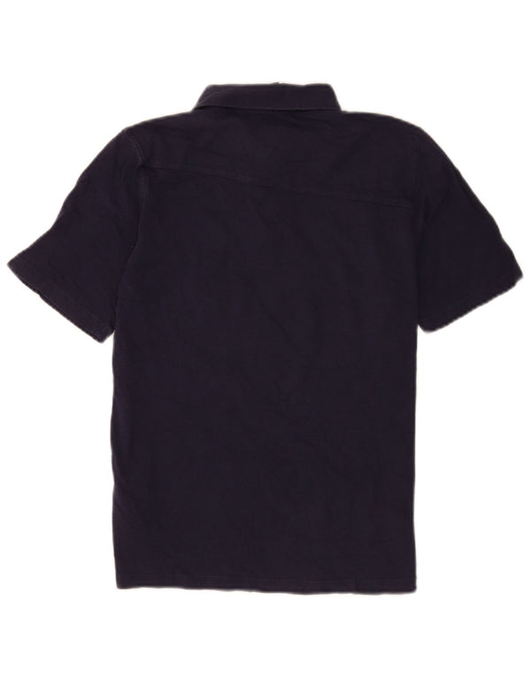 Camisa polo masculina Volcom 13-14 anos grande algodão azul marinho