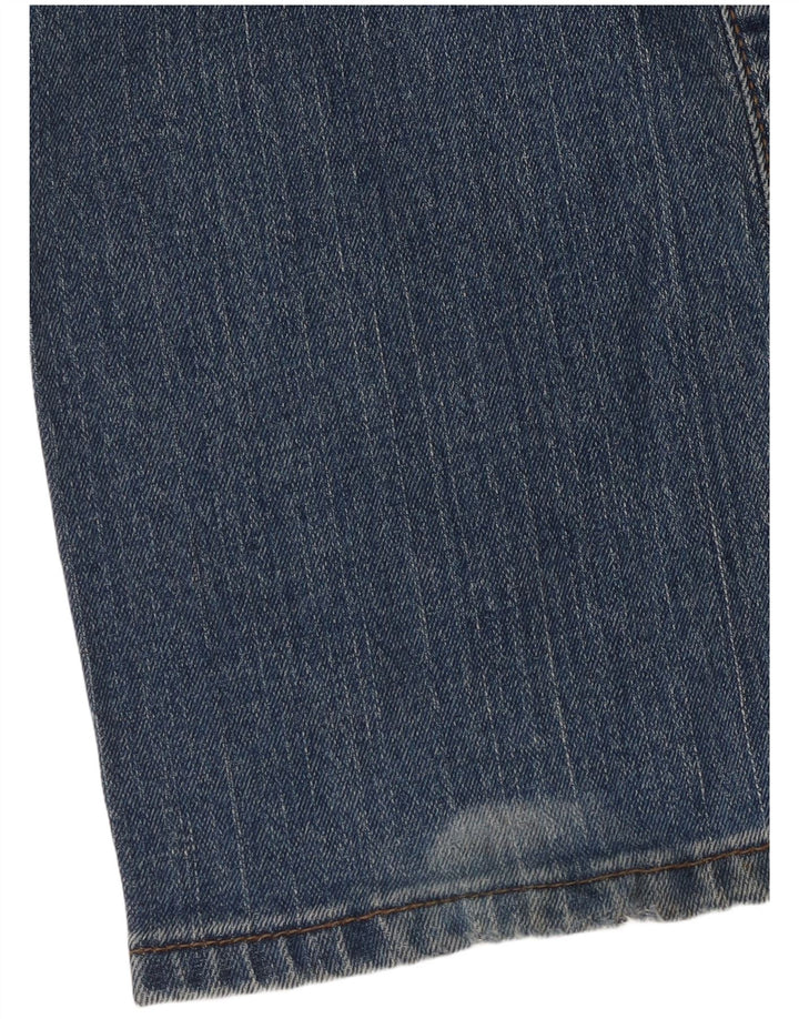Jeans feminino curvilíneo reto Levi's W34 L31 azul