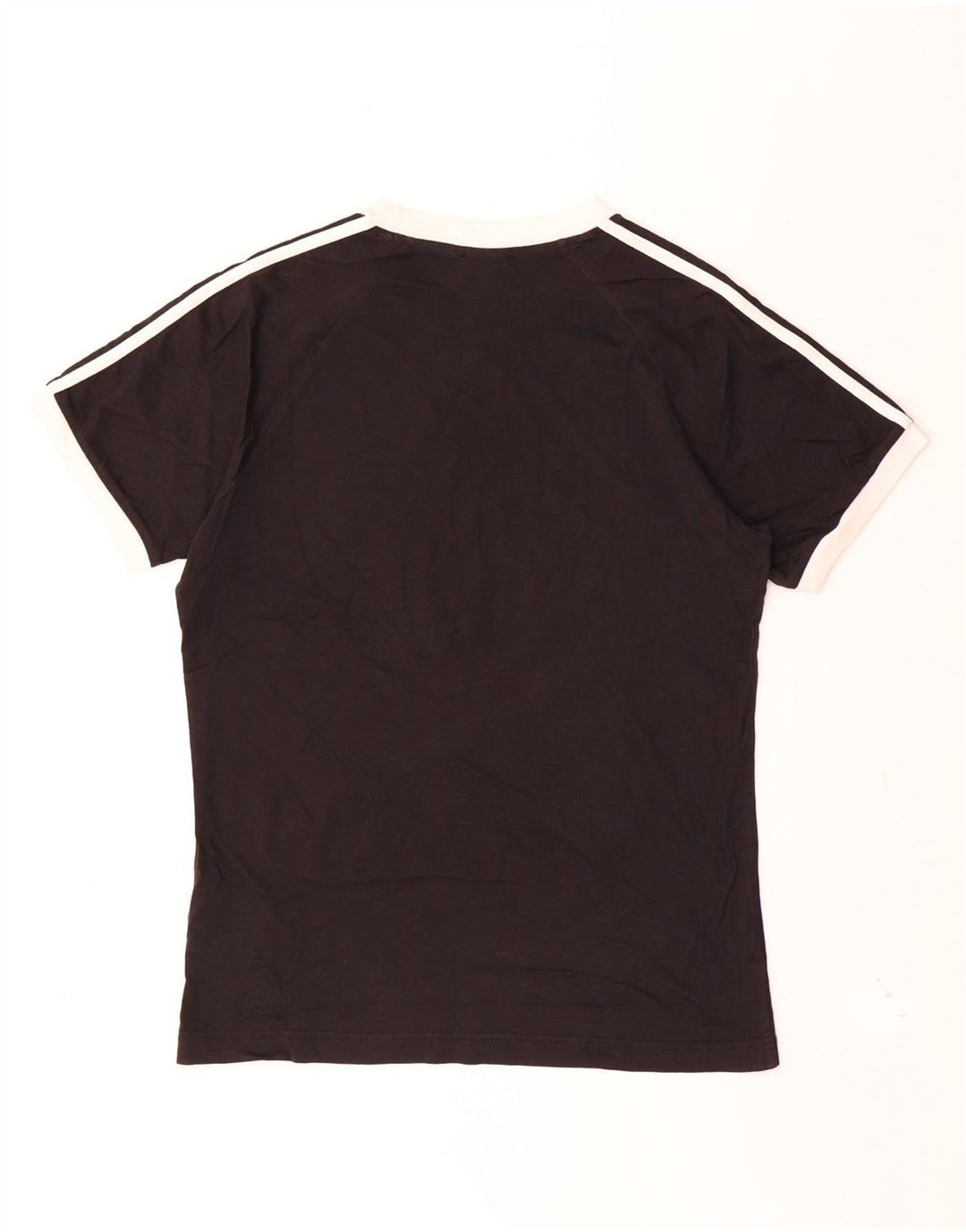 ADIDAS Mens Camiseta Top Pequeno Algodão Preto