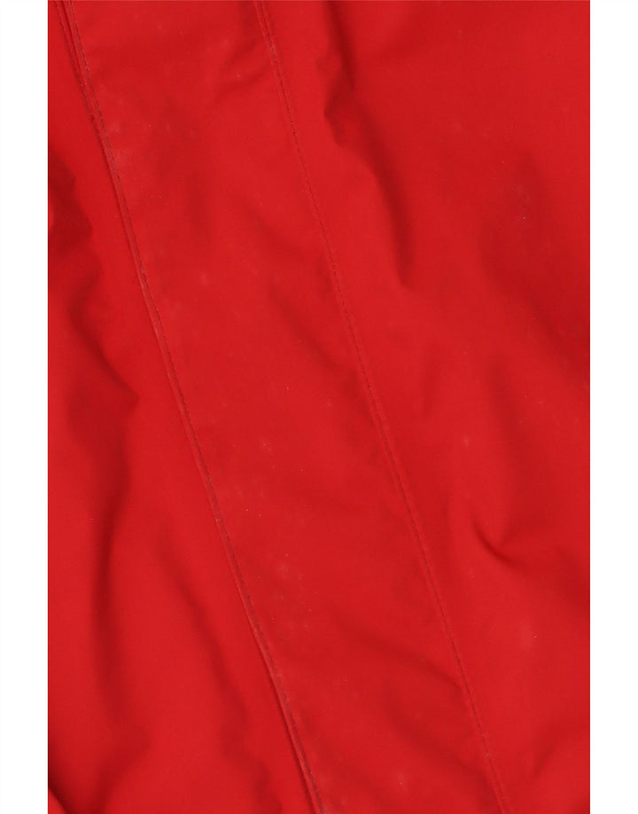 Jaqueta de chuva masculina Jack Wolfskin Reino Unido 40/42 grande poliamida vermelha