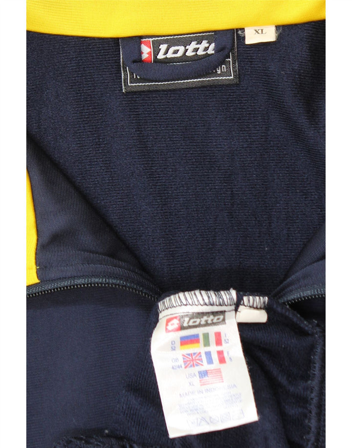 Lotto Mens Treino Top Jacket UK 42/44 XL Azul Colorblock Poliéster