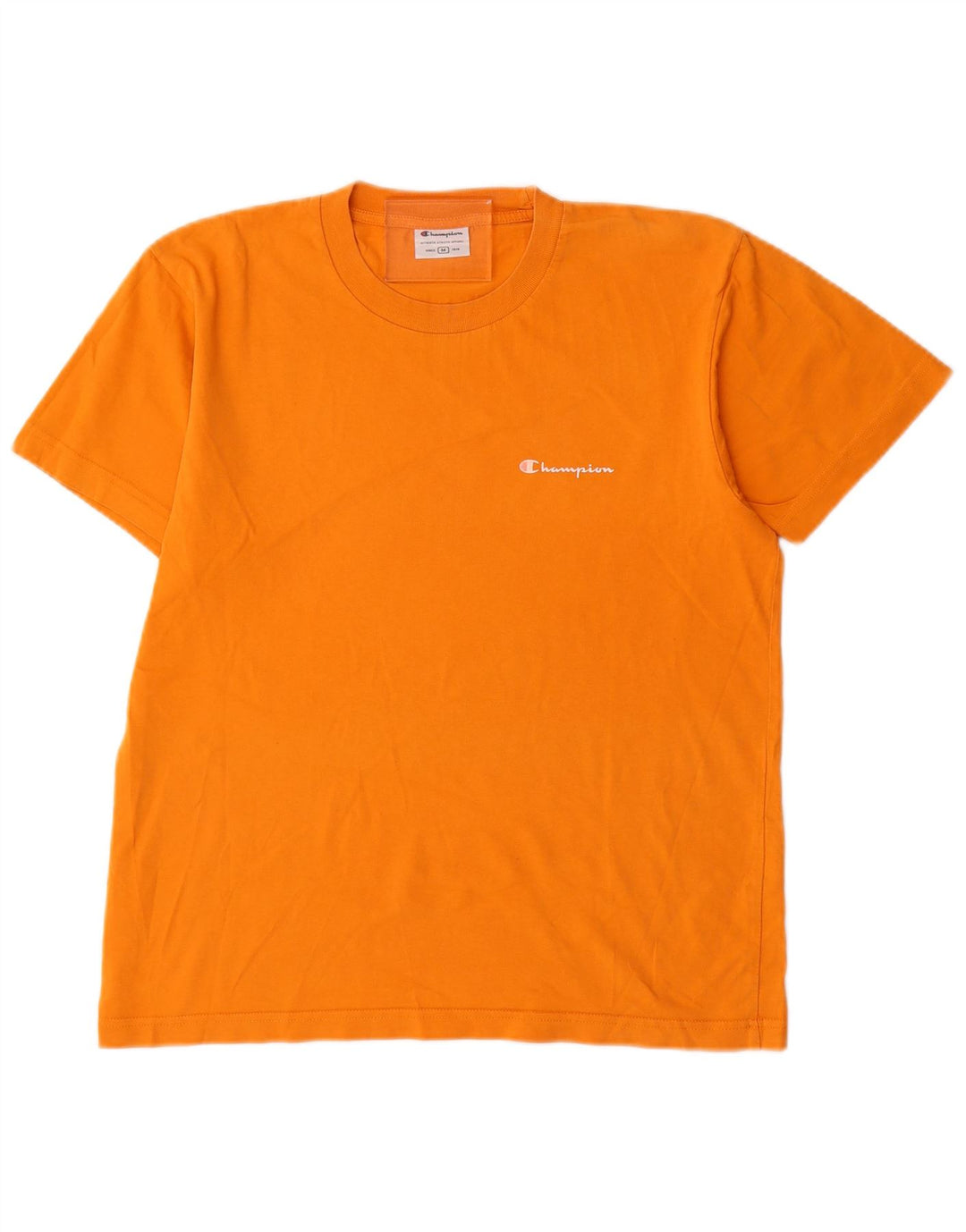Camiseta masculina CHAMPION Top médio algodão laranja