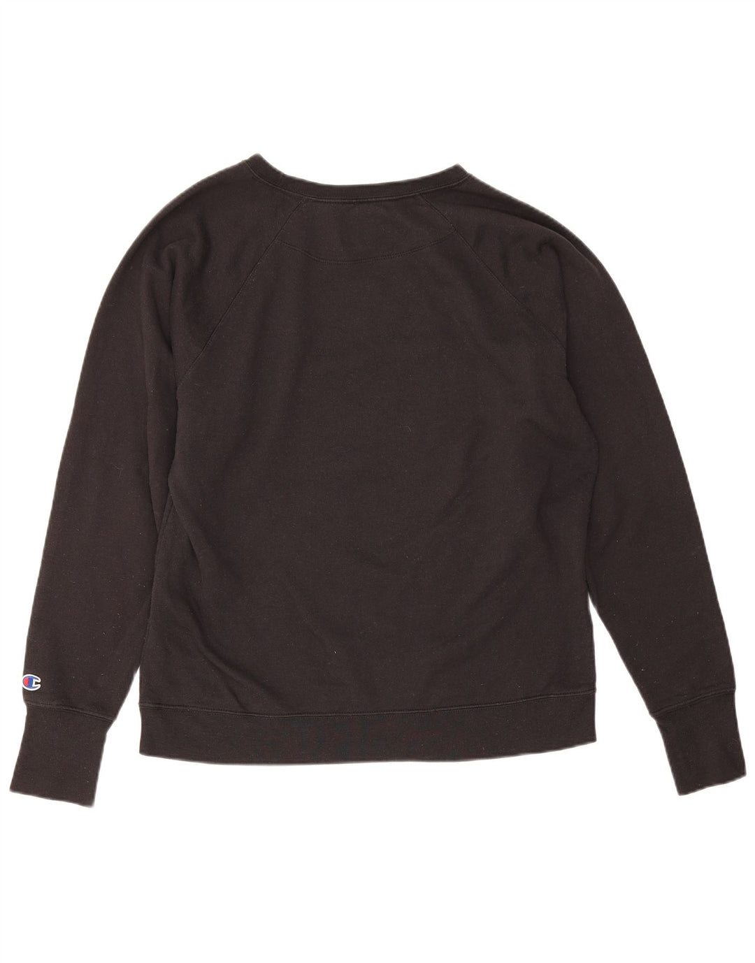 Jumper de moletom gráfico feminino Champion UK 18 XL preto poliéster