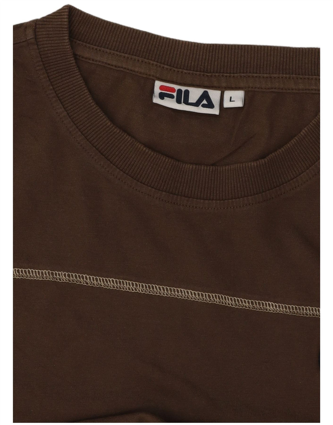 Fila Camiseta Masculina Top Grande Algodão Marrom