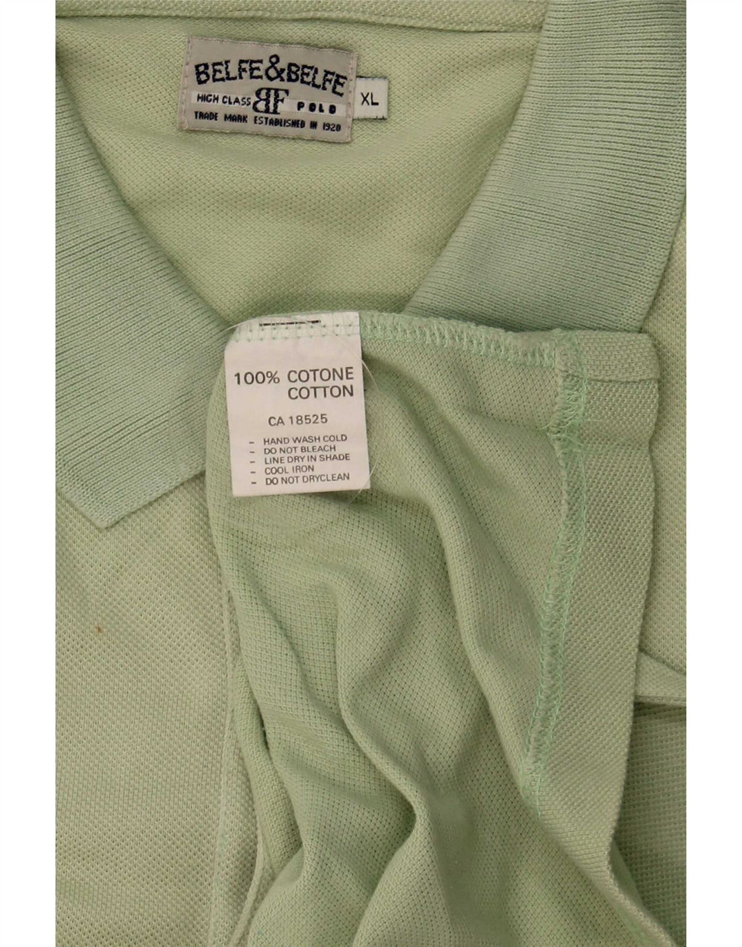 Camisa polo masculina Belfe & Belfe XL algodão verde