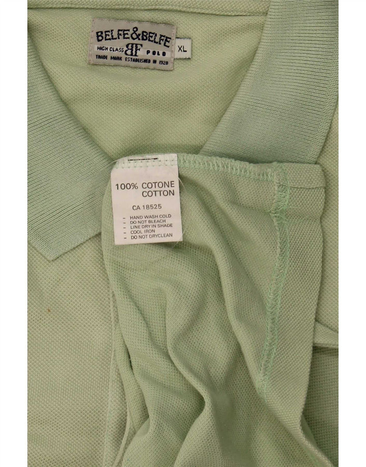 Camisa polo masculina Belfe & Belfe XL algodão verde