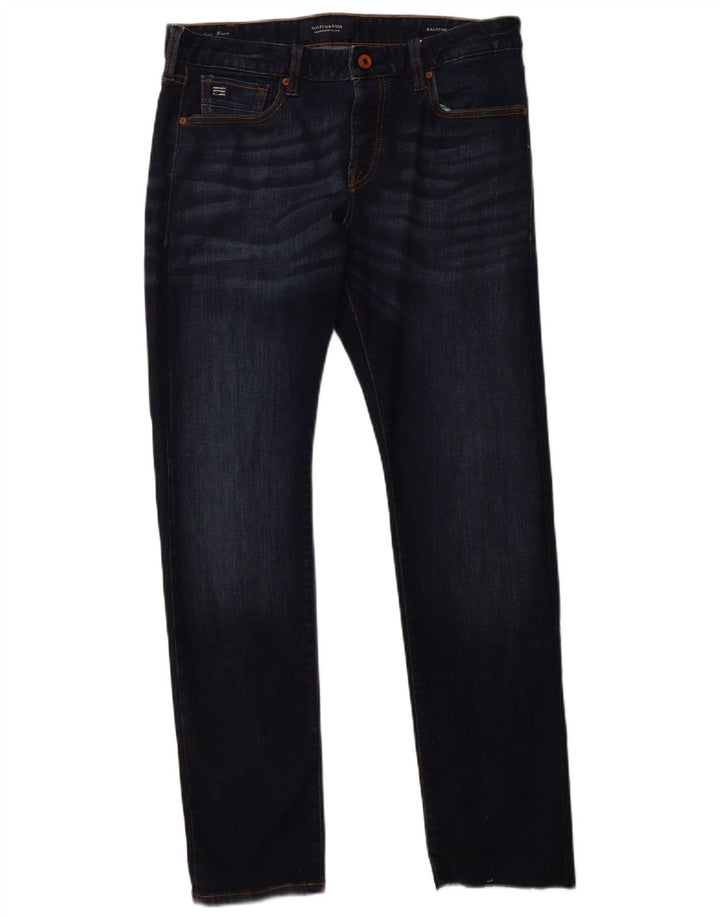 SCOTCH & SODA Masculino Ralston Slim Jeans W31 L32 Azul Marinho Algodão