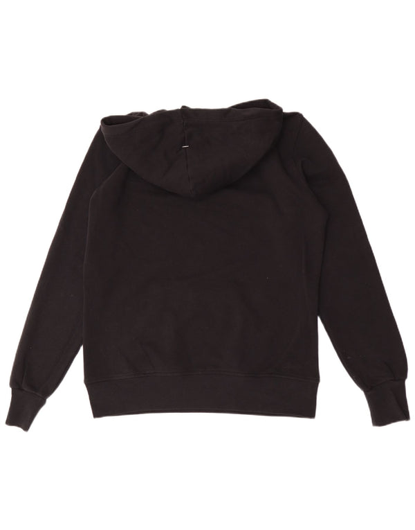 Jumper feminino com capuz gráfico Champion UK 16 grande algodão preto