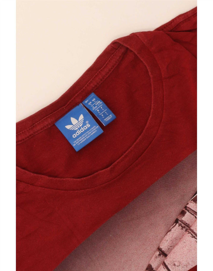 Camiseta Adidas Masculina Graphic Top Grande Vermelho