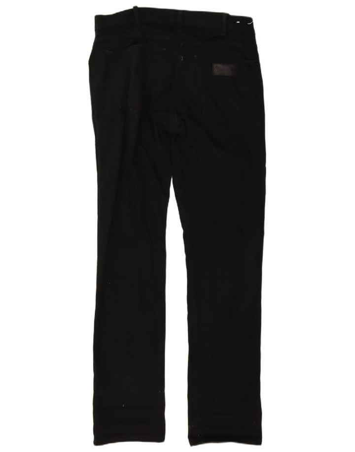 Wrangler Mens Jeans Slim W32 L34 Algodão Preto