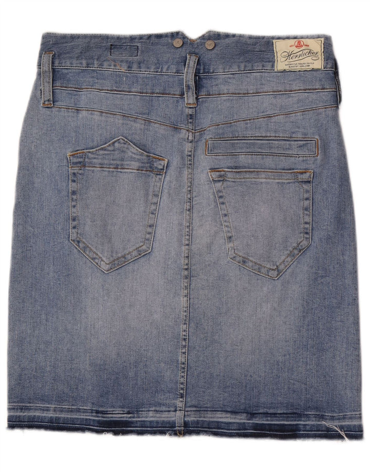 Saia jeans feminina Herrlicher W29 algodão azul médio