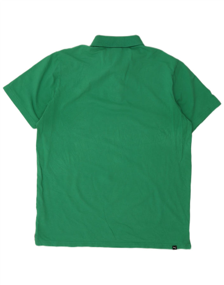 Camisa polo masculina PUMA XL algodão verde