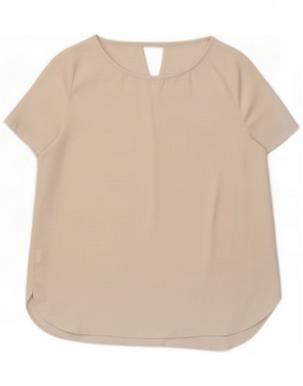 Blusa feminina Marks & Spencer Top Reino Unido 16 Grande Branco
